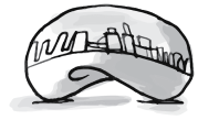 Chicago's Cloud Gate Bean Monument illustration