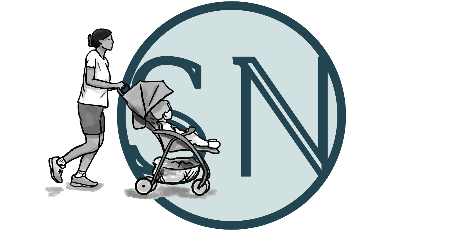 Nanny Stroller in Shorts