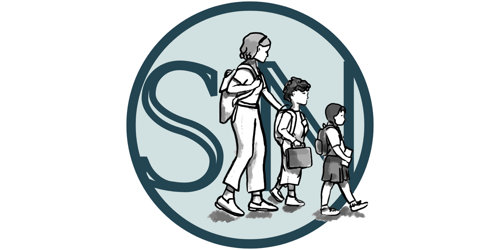 Nannies Walking to School
